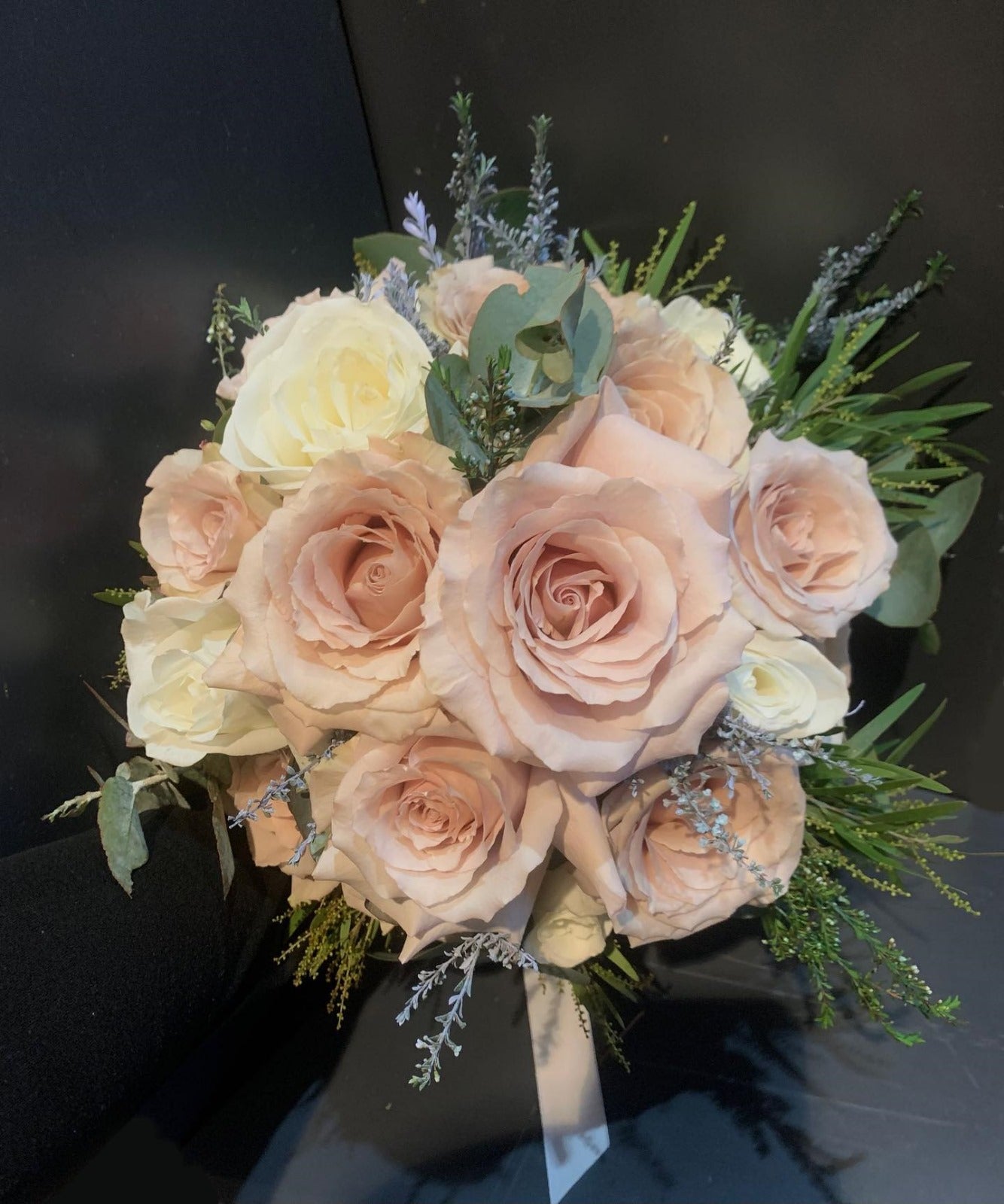 Peach Bridal Bouquet